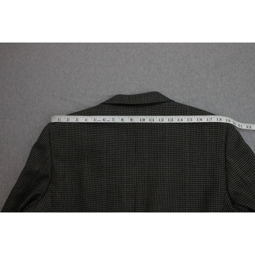 Jos A Bank Blazer‎ Men's Size 41R 100% Wool Houndstooth Executive Collection
